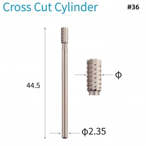 #36 Cross Cut Cylinder HSS Jewelers Burs