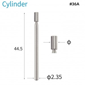 #36A Cylinder Square Shape Jewellers Drilling Burrs