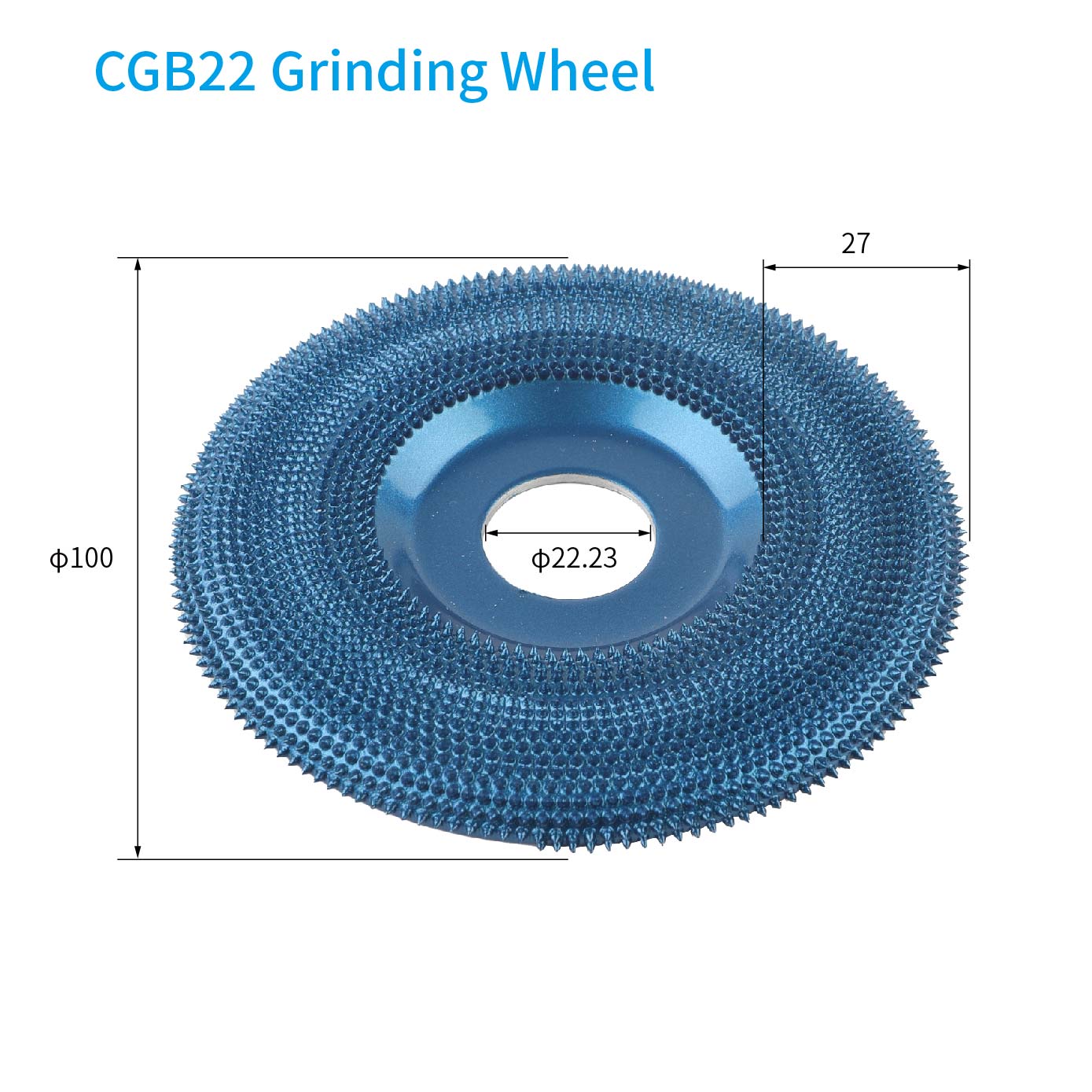 CGB22  Carbide Grit Structured Tooth Wood  Shaping Grinding Wheel