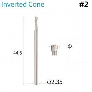 #2 Inverted Cone HSS Jewelers Burs